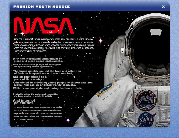 NASA GISS Official Trendy Short-Sleeve T-Shirt, Summer Pure Cotton Solid Color Undershirt, Loose-Fitting Men's Half-Sleeve, White, S 2
