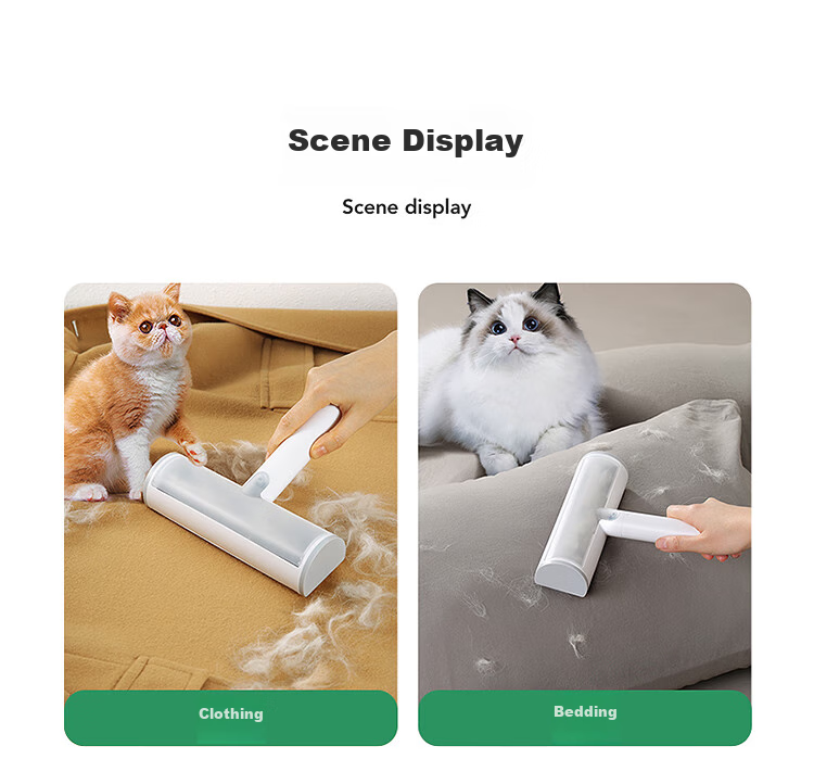 LYNN Cat Hair Remover Lint Roller Pet Hair Removal Brush Sticky Lint Roller for Beds, Sofas, Carpets And Cat Fur Collectio 12