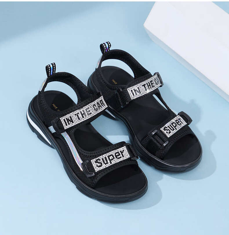RED DRAGONFLY Women's Breathable Soft Sole Casual Roman Outdoor Sports Beach Sandals WTK233841 7