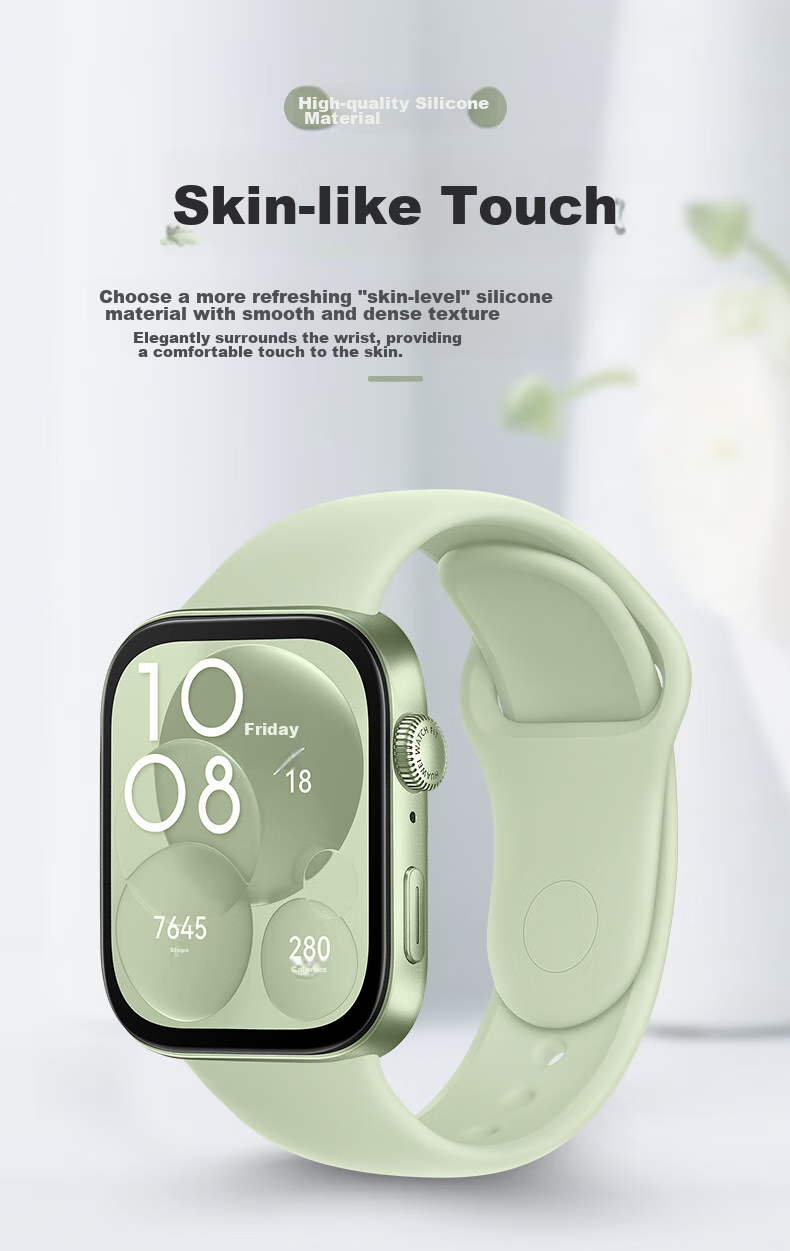 Weiqiantu Compatible with Huawei FIT4pro/FIT4/FIT3 Watch Band, Silicone Fashionable Huawei FIT4PRO Strap, Unisex Wristband, 20MM Interface [Official Light Blue] 5