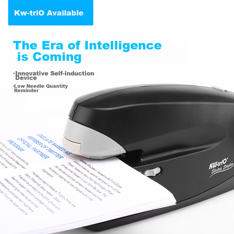 KW-Trio Electric Stapler with Intelligent Sensor, Fully Automatic Binding Machine, Can Staple up to 25 Pages