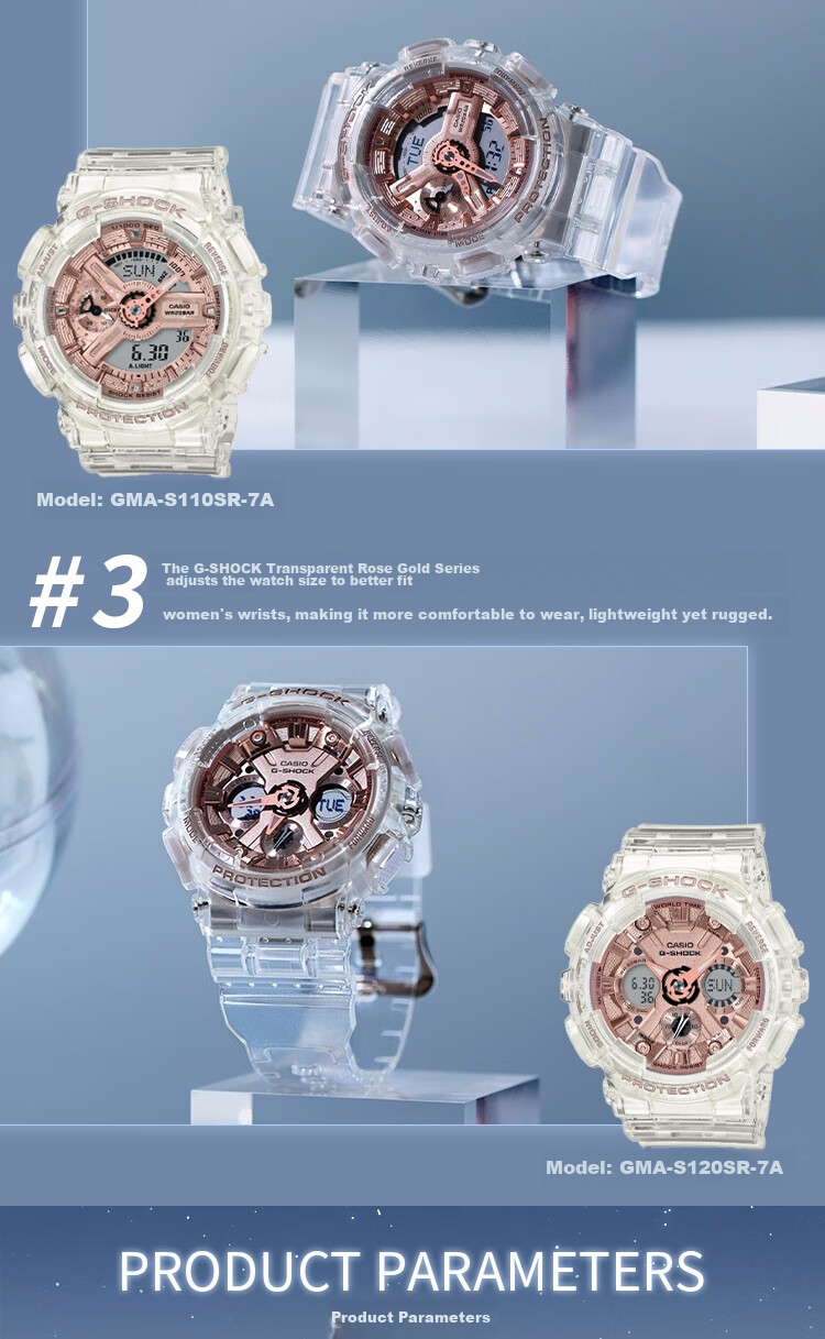 Casio Women's G-SHOCK Sports Digital Watch, Japanese/Korean Style, Gift for Girlfriend, GMA-S110SR 3