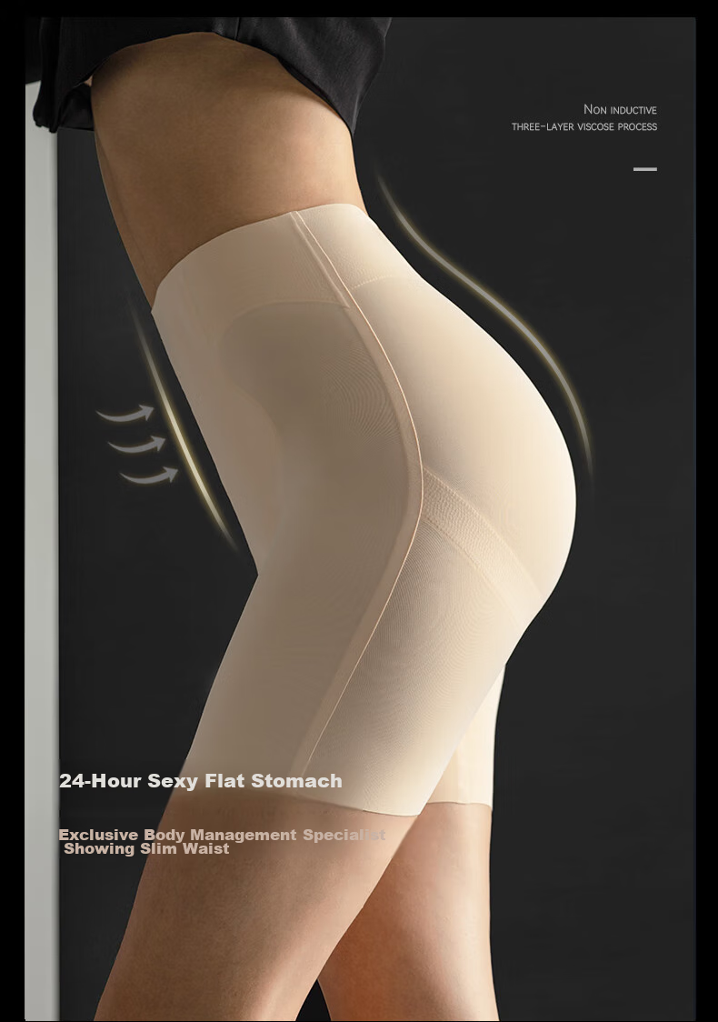 VNA High-Waisted Butt-Lifting Tummy Control Shapewear Pants for Women, Skin Color [Light Shaping Mid-Rise Version] M 4