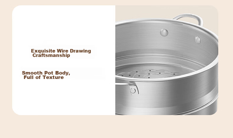 KOBACH 316L Stainless Steel Baby Food Milk Pot with Steamer Basket, Infant Cooking and Frying Multi-Function Small Milk Pot, 16cm Noodle Pot 16