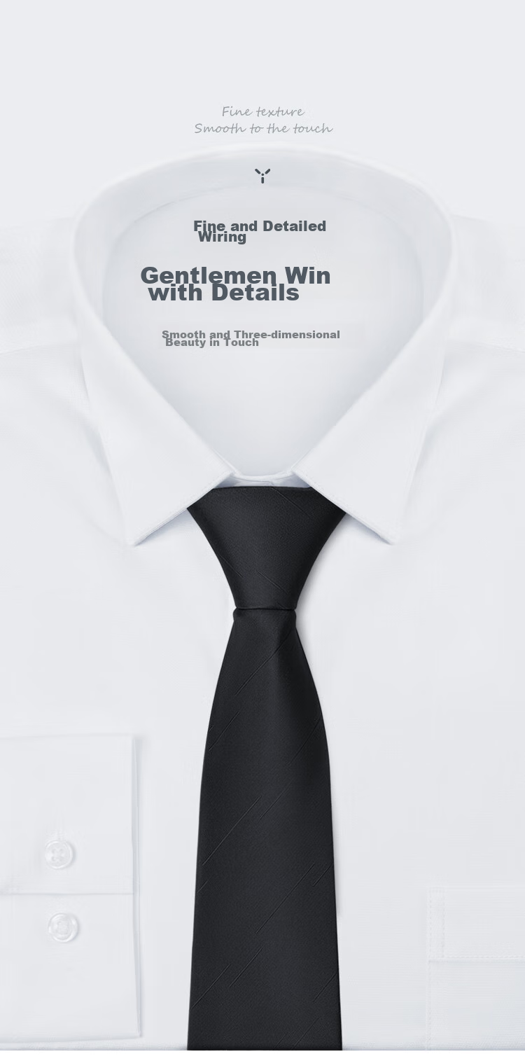 HLA Men's Hand-Tied Necktie, Wedding Groom And Groomsmen Set, Formal Suit, Business Attire, Gift Box Set for Husband 5