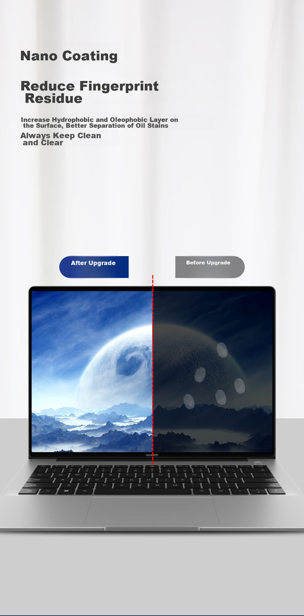 Jichuan [2-Pack | Ultra-Clear Original Color], Huawei MateBook D16/SE V20/CPU/Linux Screen Protector, for 2026/25 Laptop Models, Screen Protective Film 5