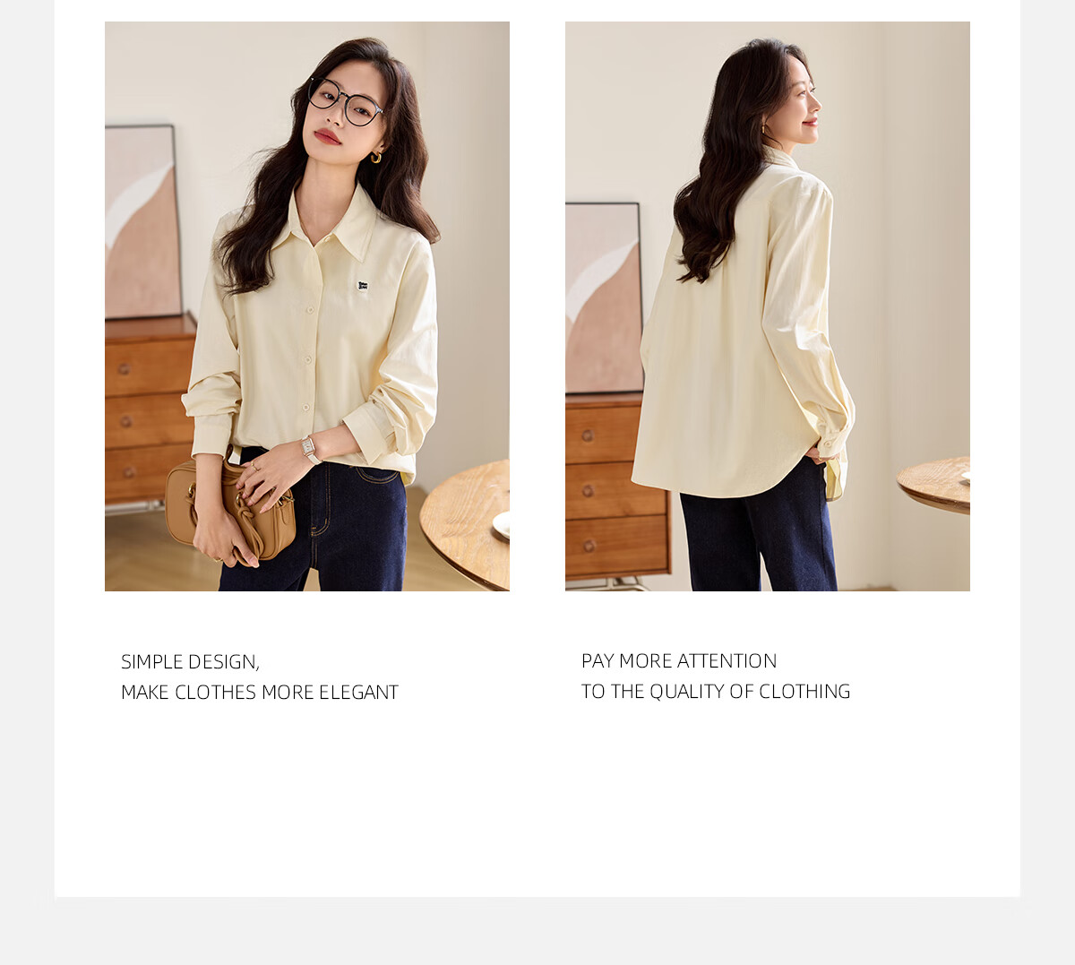 PinCai Women's Long Sleeve Shirt Autumn Winter Thickened Office Wear Versatile Blouse P144C6003 4