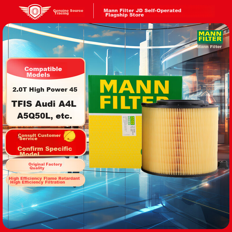 MANNFILTER Air Filter Element C17013 C17013/1 for Audi A4L 1.4T/Q5L A4 A5 2.0T
