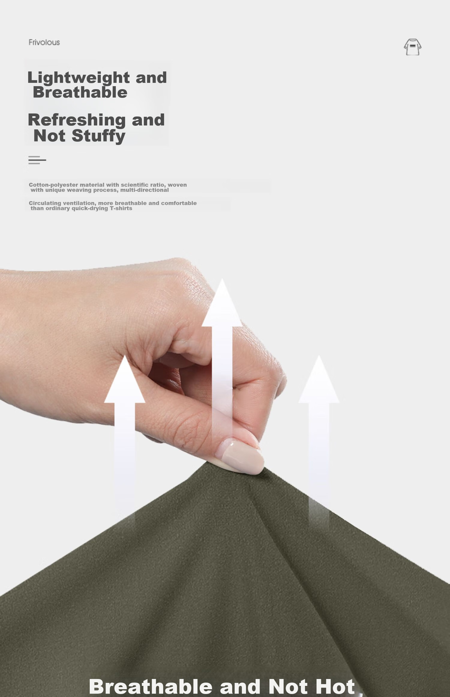 CAMEL Outdoor Quick-Dry T-Shirt for Men And Women, Spring And Summer Fast-Drying Elastic Round Neck Loose Mountain-Style Camping A13BAVV058C 5