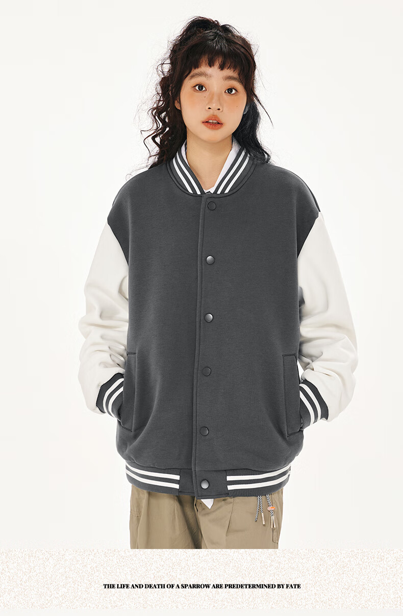 Baleno Men's Jacket, Spring And Autumn Style, Loose-Fitting American Street Style Baseball Jacket for Men, Pilot Jacket for Me 13