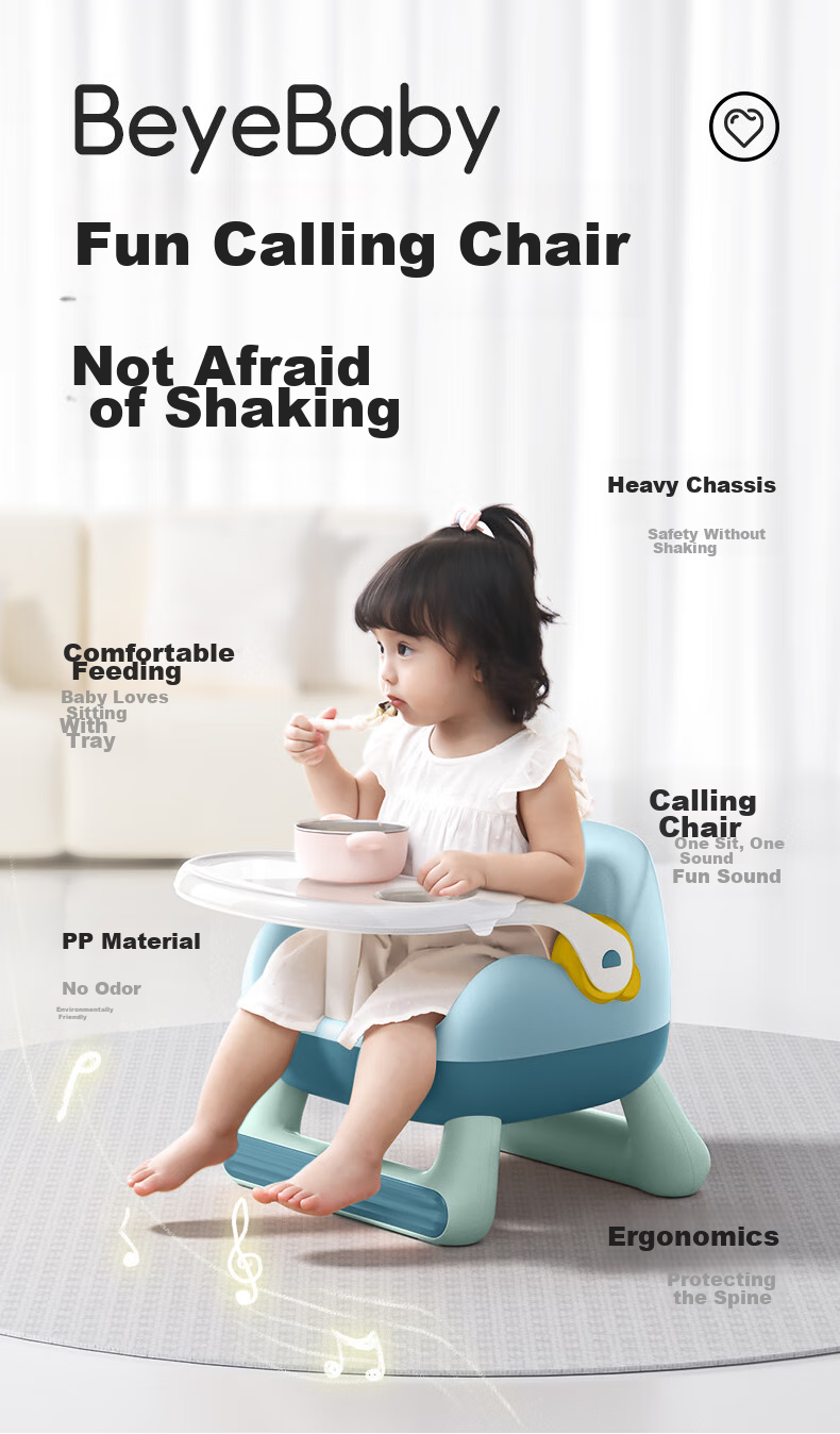 Beiyibaobei Children's Stool, Baby High Chair, Home Small Bench, Baby Dining Chair with Backrest, Low Chair, Dining Table Chair 1
