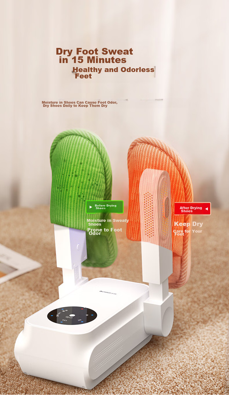 CHIGO Shoe Dryer, Warm Shoe Device, Timer with UV Light for Sterilization And Deodorization, Shoe Drying Machine, Shoe Baking Ove 7