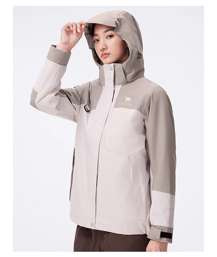 CAMEL Outdoor Functional Jacket for Men And Women, Three-In Detachable Windproof Waterproof Mountaineering Coat A14CAFO779 33