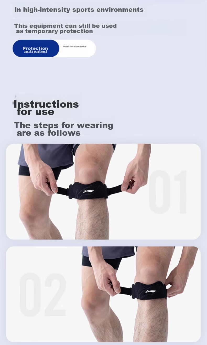 Li-Ning Patellar Strap Knee Brace for Sports, Arthritis, Meniscus Injury, Running, Hiking, Badminton, Unisex Knee Support And Stabilizer 16