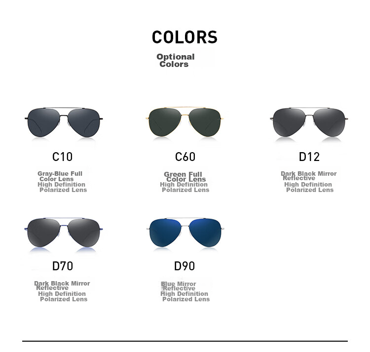 BOLON Aviator Sunglasses, High-Definition Polarized Glasses, Outdoor Driving UV Protection Sunglasses for Men, BL8020D12 5