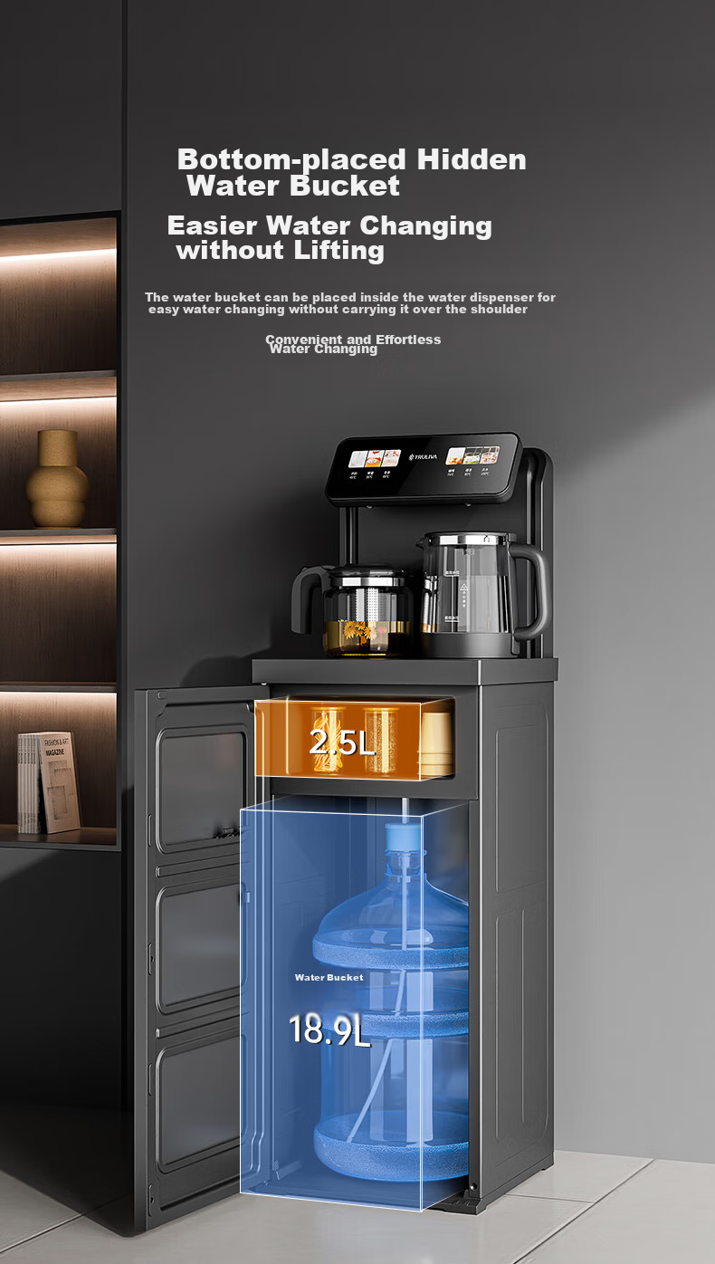TRULIVA Tea Bar Machine Water Dispenser Home Multi-Functional Office Upright Bottom-Loading Water Bottle Fully Automatic Tea Bar Cabinet Integrated High-End Living Room Cooling And Heating Dual-Purpose 2025 New Model 17