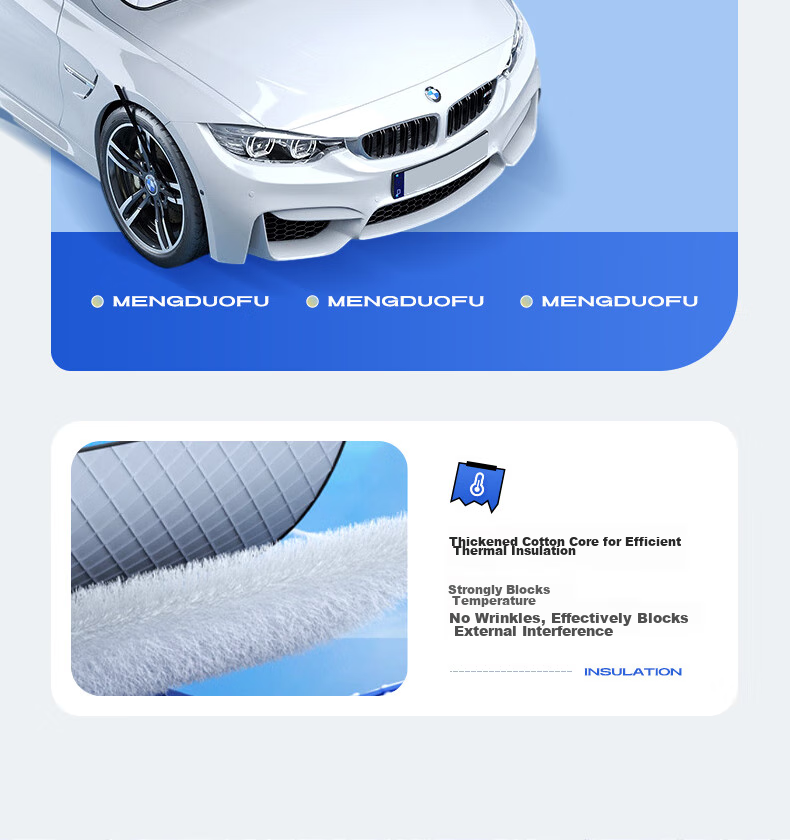 Mengduofu Car Windshield Cover, Snow Cover, Front Windshield Cover, Windshield Protector, Winter Frost And Freeze Protection Cover 11