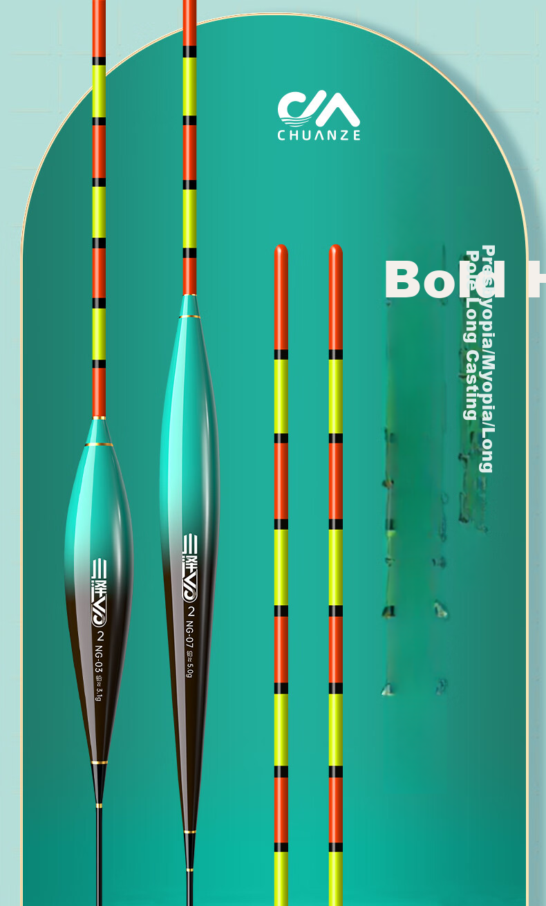 Chuanze Hollow Tail Float, All-Purpose Bold And Eye-Catching, for Big Fish, Traveling Grass Carp And Crucian Carp Float NG02-3 1