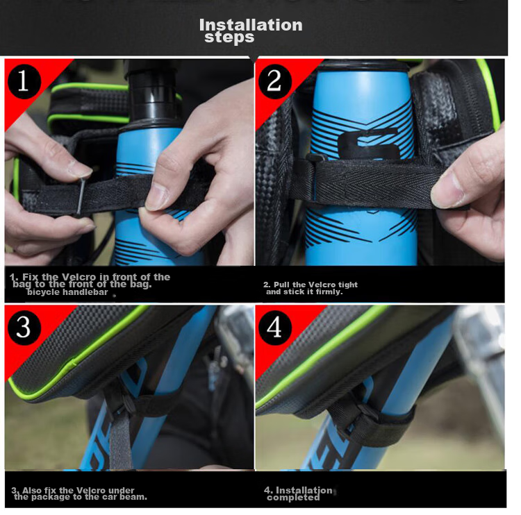 ROCKBROS Bicycle Handlebar Bag, Mountain Bike Saddle Bag, Phone Handlebar Bag, Touchscreen Cycling Equipment Accessory 11