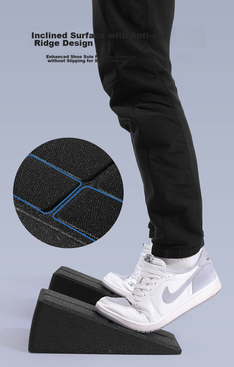 PROIRON Puli'ai Squat Pad, Weightlifting Deadlift Auxiliary Power Platform, Adjustable Calf Stretching Incline Board 8