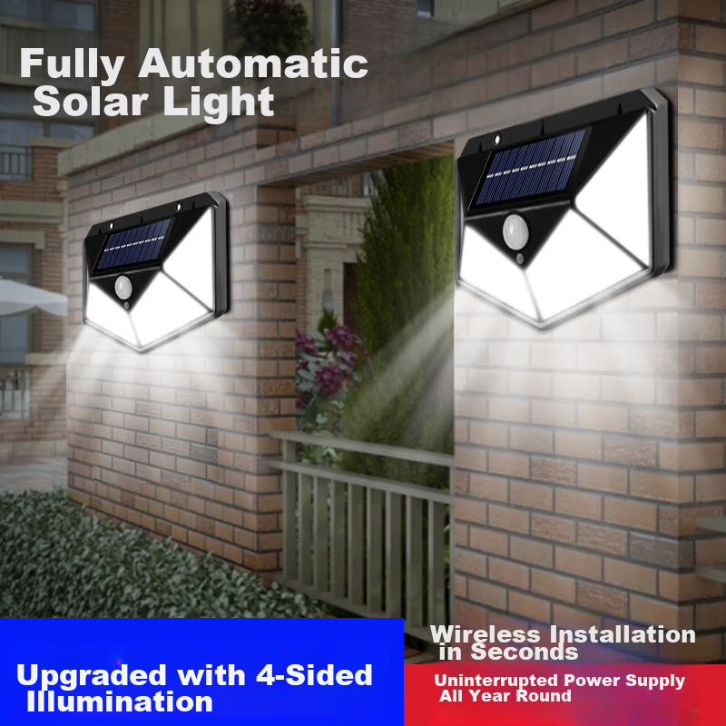 Heart Lock Solar Outdoor Garden Light, Home Lighting, Motion Sensor Street Lamp, New Rural Courtyard Exterior Waterproof Wall Light