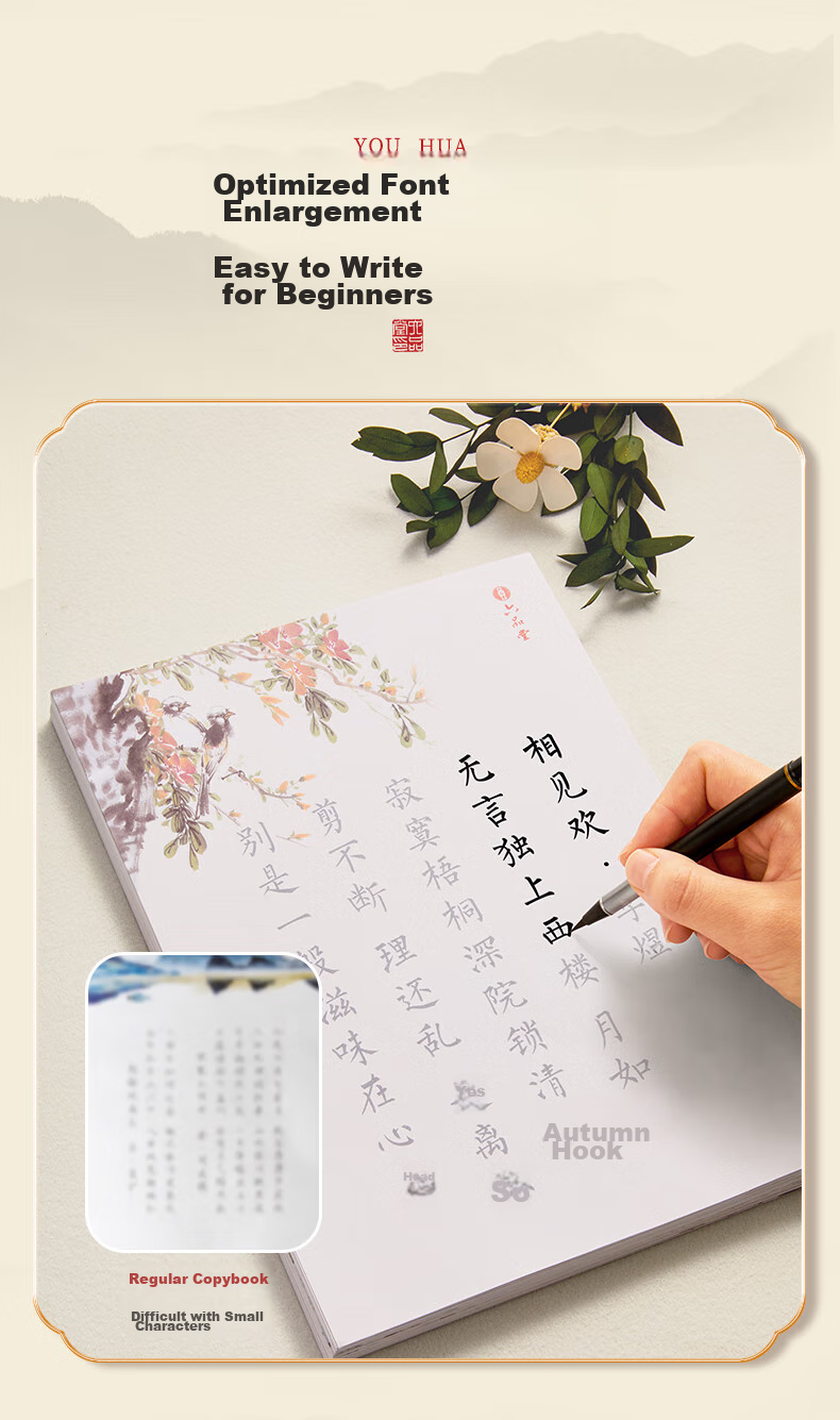 Liupinshuyuan Soft Pen Fountain Pen-Style Brush Pen with Refillable Soft Tip Wolf Hair Brush Portable Small Regular Script Calligraphy Brush for Sutra Copying And Fine Writing, Delicate Art Brush Gift Pen Calligraphy Brush 7