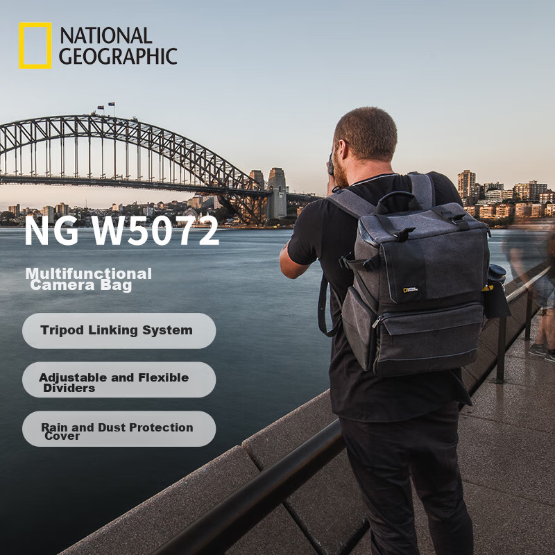 National Geographic Explorer Series NG W5072 Multifunctional DSLR, Photography, And Drone Backpack, Upgraded Version of 5071