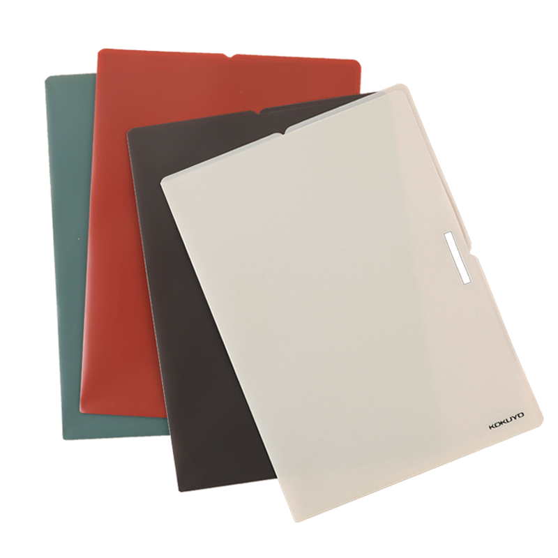 KOKUYO A4 Single-Layer File Folder, PP Material Waterproof, Office Supplies, College Entrance Exam Document Folder, Multiple Colors Available, WSG-FUS7203C Subject Pouch