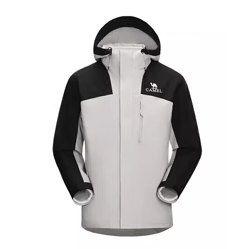 CAMEL Men's And Women's Three-In Waterproof Windproof Mountaineering Jacket for Heavy Rain, Tibet Travel Coat A13CA70125