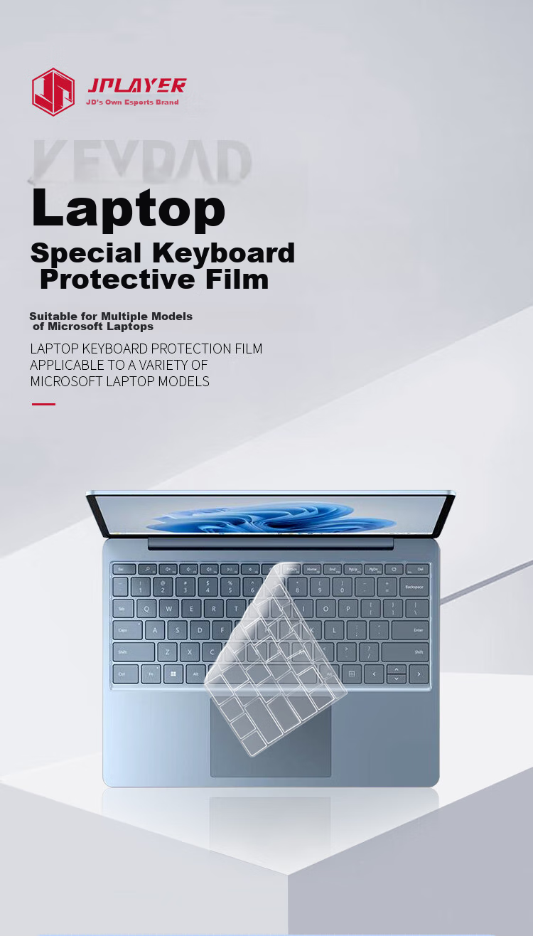 JPLAYER Keyboard Protector for Microsoft Surface Laptop 5/Laptop 4/Laptop 3, Ultra-Thin Invisible Film, High Transparency, Waterproof And Stain-Resistant 1
