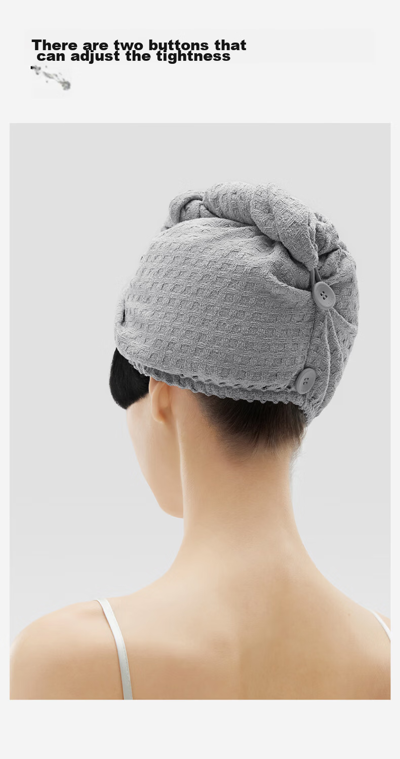 Bananain 501Home Women's Hair Drying Cap, 7A Antibacterial, Quick-Drying, Strong Absorption, Hair Towel, Adjustable Elastic Band 9