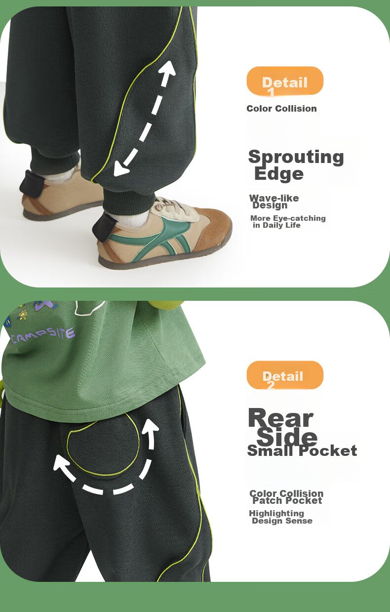 Ciciibear Boys' Sweatpants, Spring And Autumn Style, Baby Pants, Children's Joggers, Casual Sports Pants, Long Trousers 7
