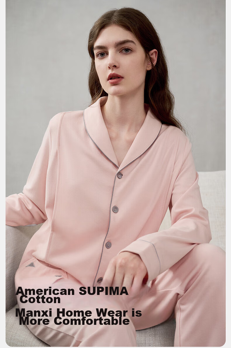 Manxi Spring and Autumn Thin Maternity Nursing Top Breathable Outwear with Built-in Chest Pads Purple M 3