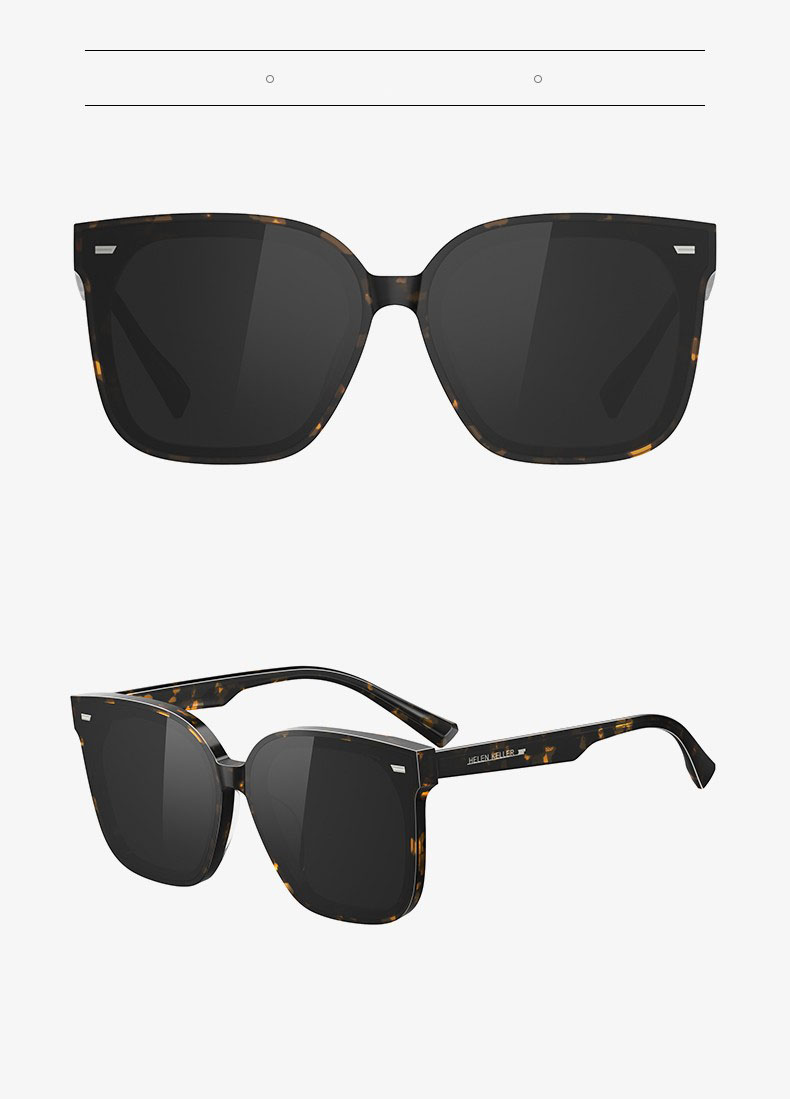 HELEN KELLER Polarized Sunglasses, Fashionable Square Frame Sunglasses for Men And Women, Driving UV Protection Glasses, H2207H02 13