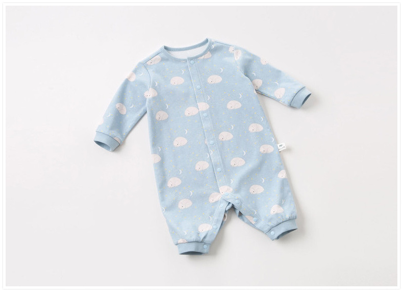 DAVE & BELLA Unisex Baby Romper Spring and Autumn Cotton Newborn Jumpsuit Infant Crawling Suit Baby Onesie 6
