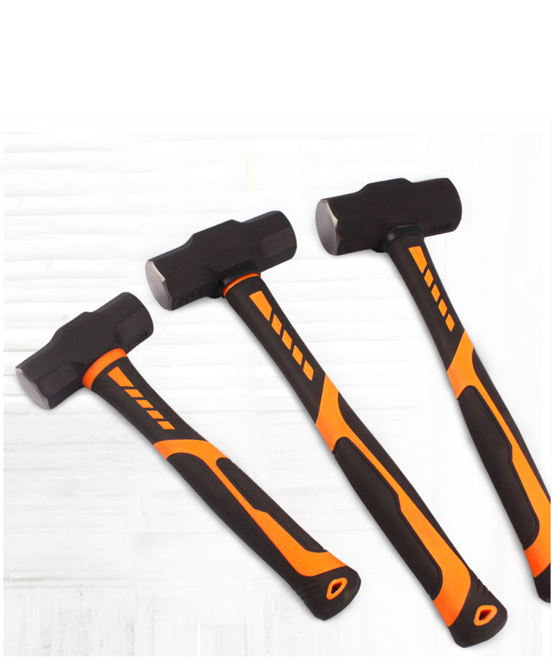 homeglen 八角锤榔头铁锤子实心连体大锤重型手锤 2磅