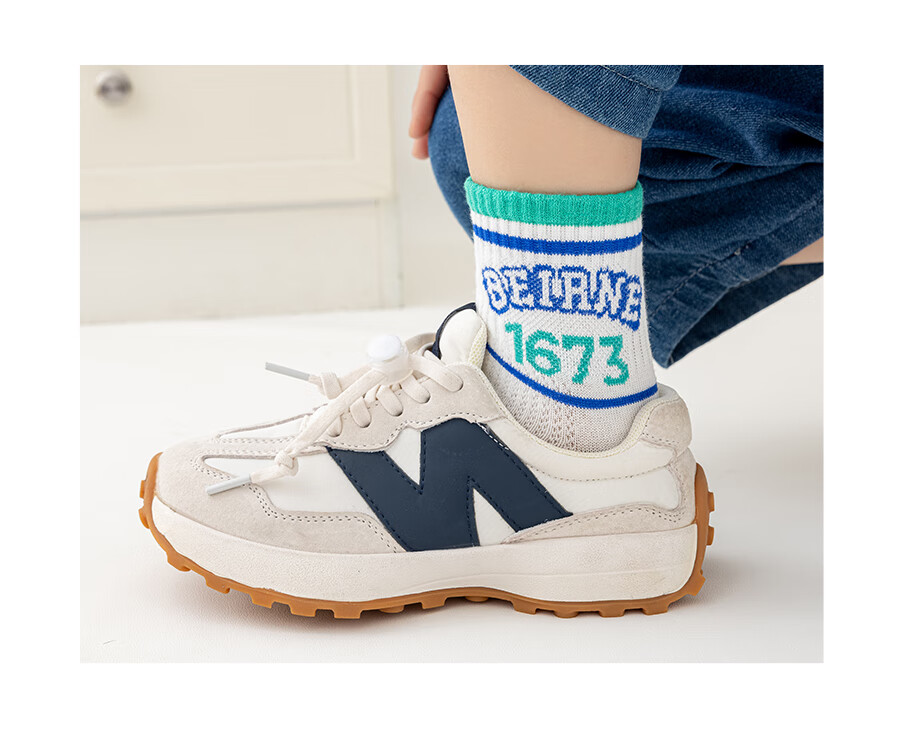 Cotton Thirteen Boys' Children's Socks Summer Thin Solid Color Mesh Breathable Mid-Calf Socks 10 Pairs 10