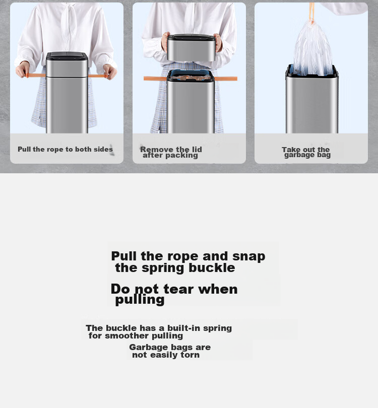 JD Original Stainless Steel Smart Sensor Trash Can 15L with Lid for Bathroom, Kitchen, Living Room And Office 9