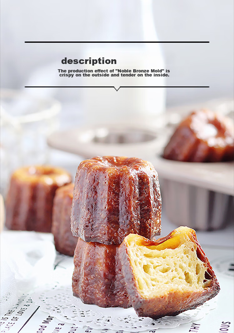Xuechu Cake Mold, 6-Link Cup 3-Pattern Donut Mold, Butter Rice Cake Mold 13
