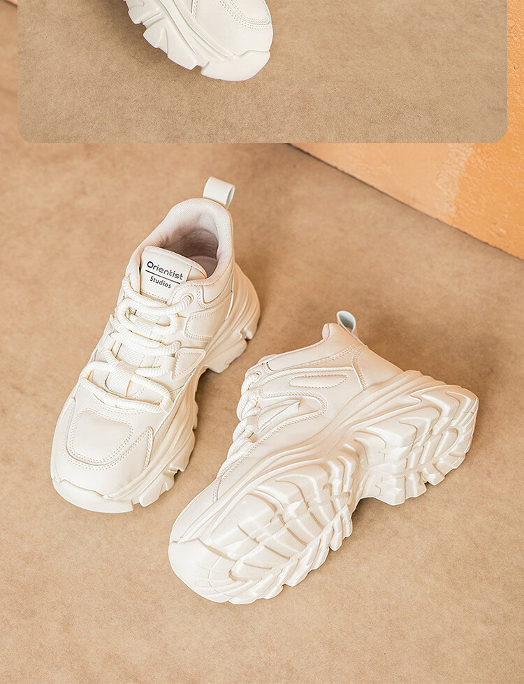 Dusto Dad Shoes for Women, 2026 New Spring Collection, Versatile Casual Shoes, Height-Increasing Thick-Soled Sneakers for Wome 8