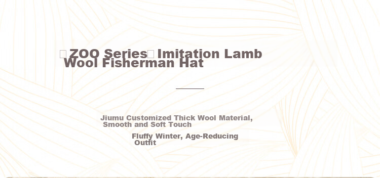 JIUMU Faux Rabbit Fur Warm Fisherman Hat, Autumn And Winter Face-Slimming Bucket Hat, Versatile Bucket Cap, Winter Hat, Windproof And Cold-Resistant Hat for Wome 2