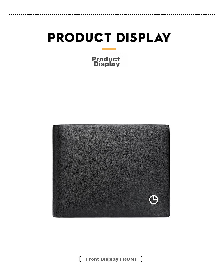 Goldlion Vertical Wallet, Anti-Theft Card Holder, Magnetic-Resistant Leather Bifold Wallet, Gift Box, Birthday Present 16