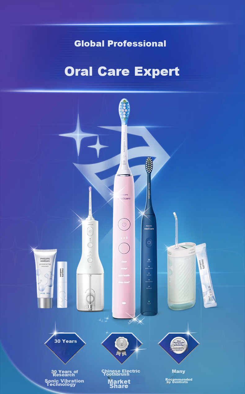 PHILIPS DiamondClean 9 Series Professional Master Electric Toothbrush with Patented Dual-Core Motor, High-End Cleaning, Gum Care, Whitening, Birthday Gift for Men/Women Black 16