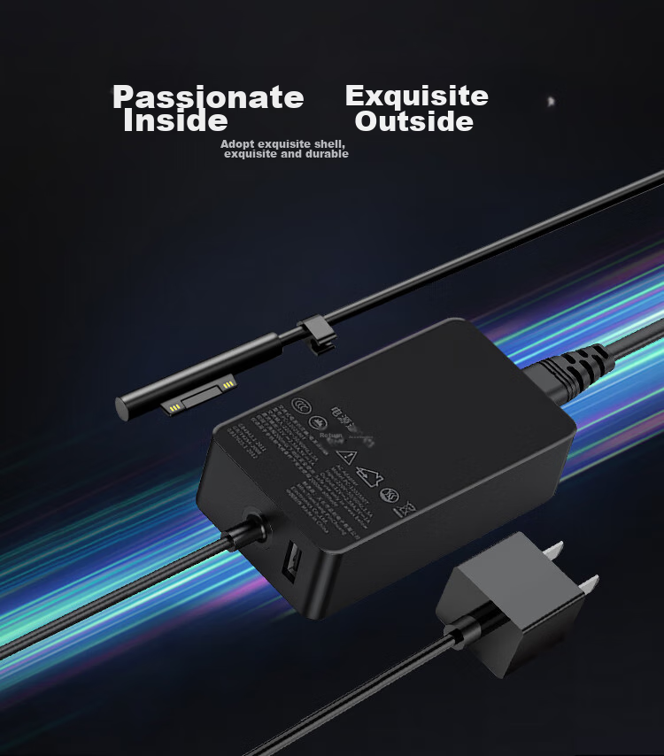 Youpin Microsoft Surface Charger Cable Compatible with Laptops/Books/Pro7/6/5/4GO Tablets, PD Power Adapter, Type-C to Magnetic Fast Charging 2