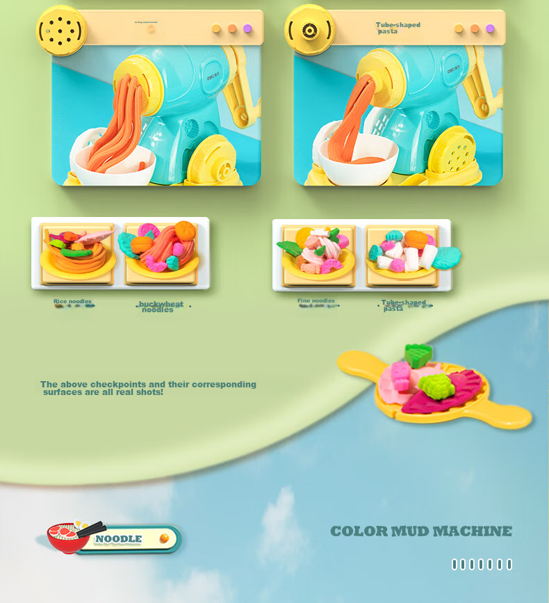 Deli 24-Color Food-Grade Colored Clay Non-Clay Play Dough Toy Birthday Gift Craft YC180-24A 18