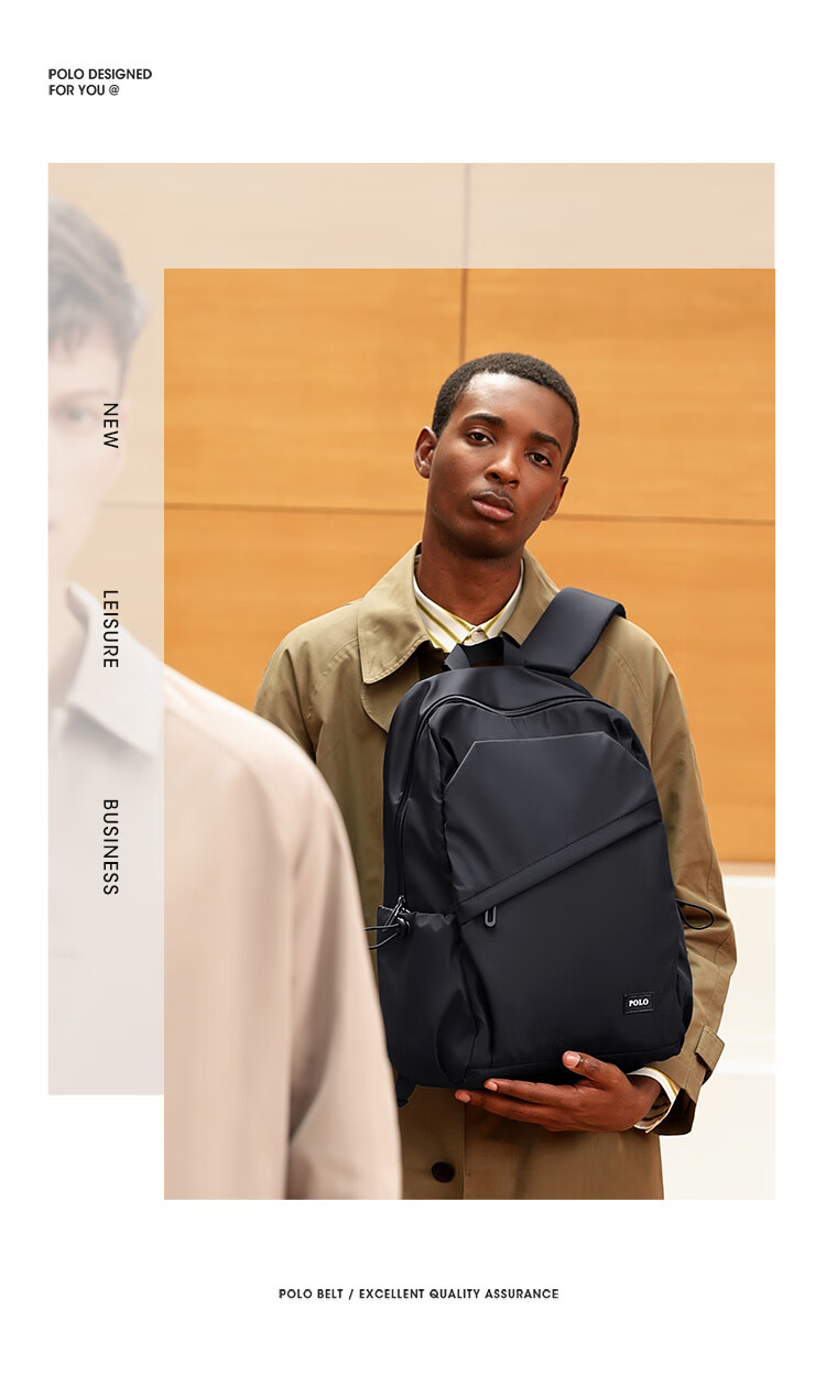 POLO Business Backpack for Men, Travel Backpack, School Bag, 14/15.6-Inch Laptop Bag, Business Trip Bag, Birthday Gift 4