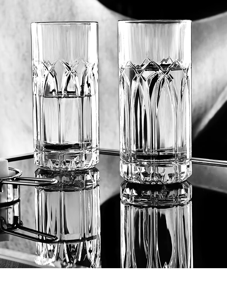 Ocean Imported Glass Cup European Style Engraved Transparent Drinking Glass Beverage Cup Connexion 350ml 1