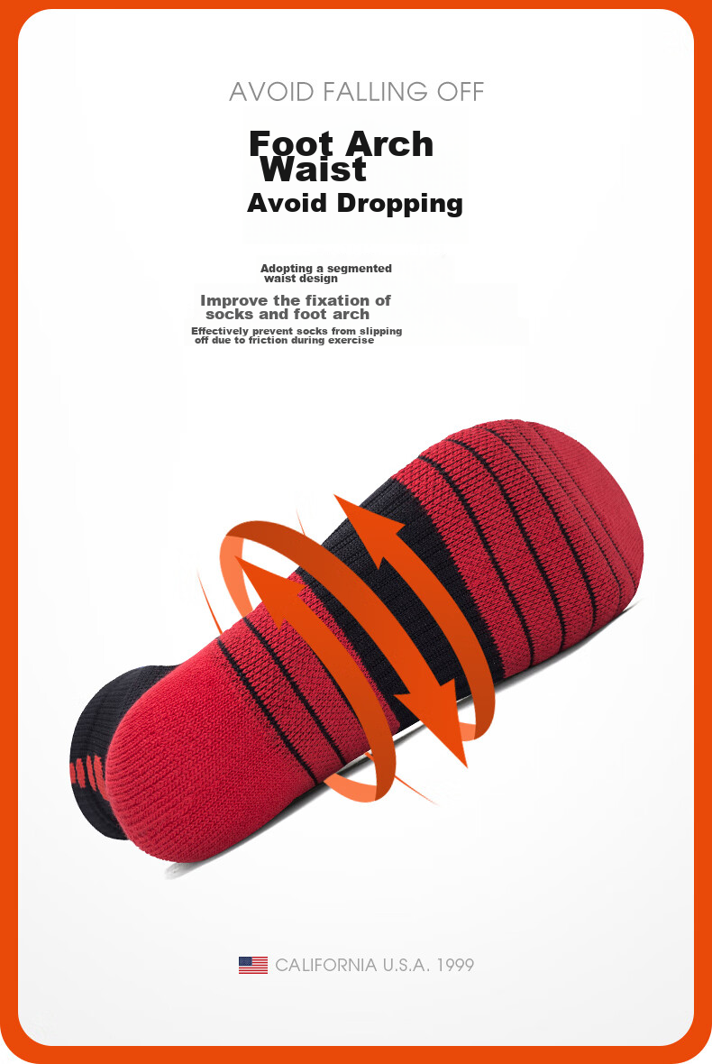 TFO Competition-Grade Outdoor Socks, Durable Breathable Hiking And Mountaineering Socks Sports Socks 2202459 Men's Black And Red L 8