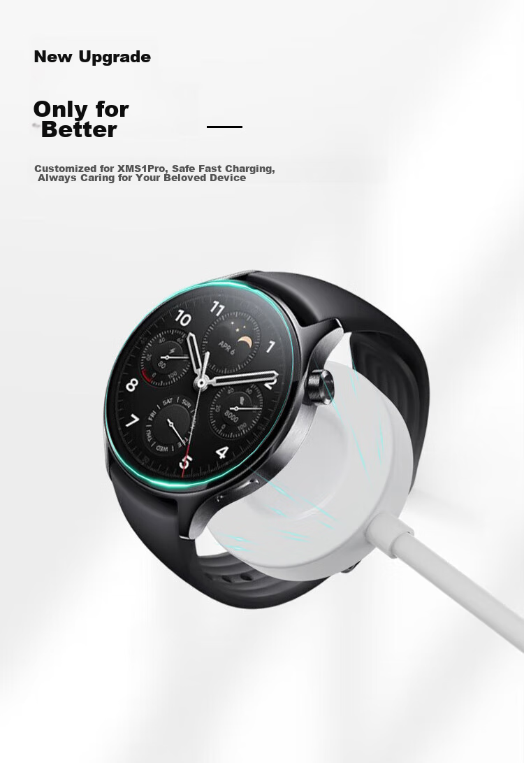 CangHua Compatible with Xiaomi Watch S1 Pro Charger, Xiaomi Watch S1 Pro Charging Cable, Magnetic Fast-Charging Dock, Smartwatch Accessories 5