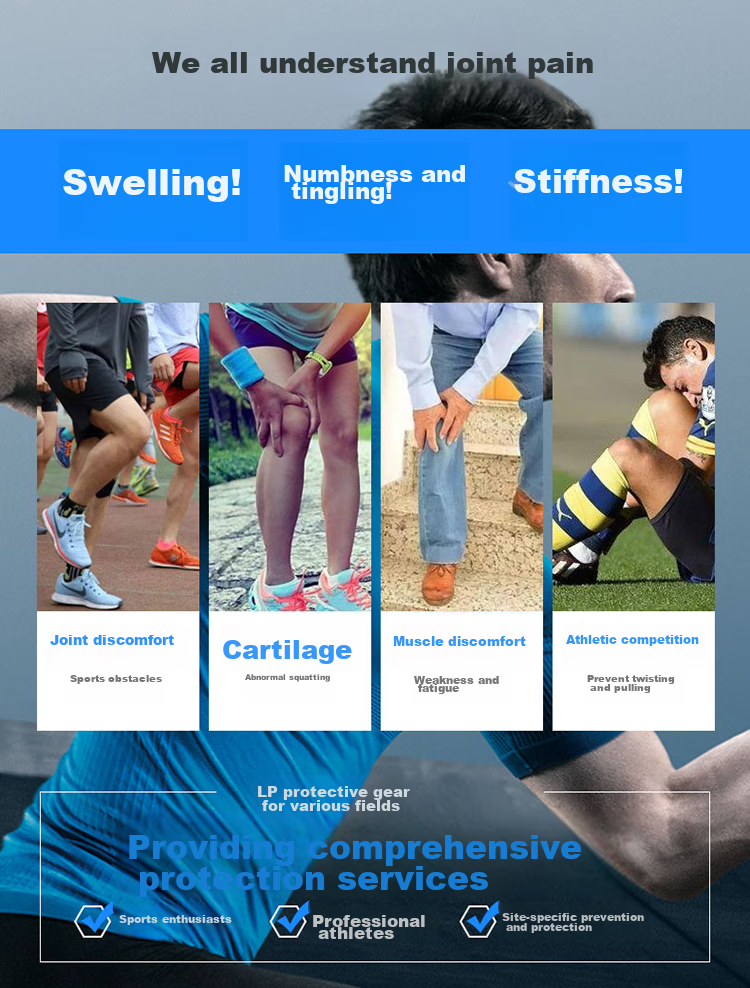 LP 733CN Upgraded Breathable Sports Knee Pads for Basketball And Soccer with Double Spring Support for Heavy Weight, Extra Large Size, Two-Pack 5